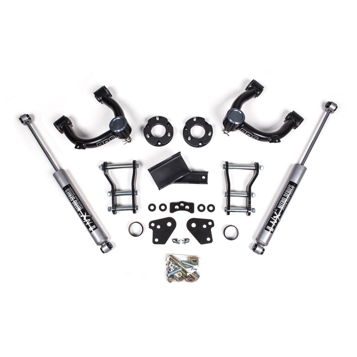 BDS Suspension | 3.5 Inch Lift Kit Ford Ranger 19-23 4WD Cast Aluminum Knuckle NX2 Nitro Shocks | BDS1545H