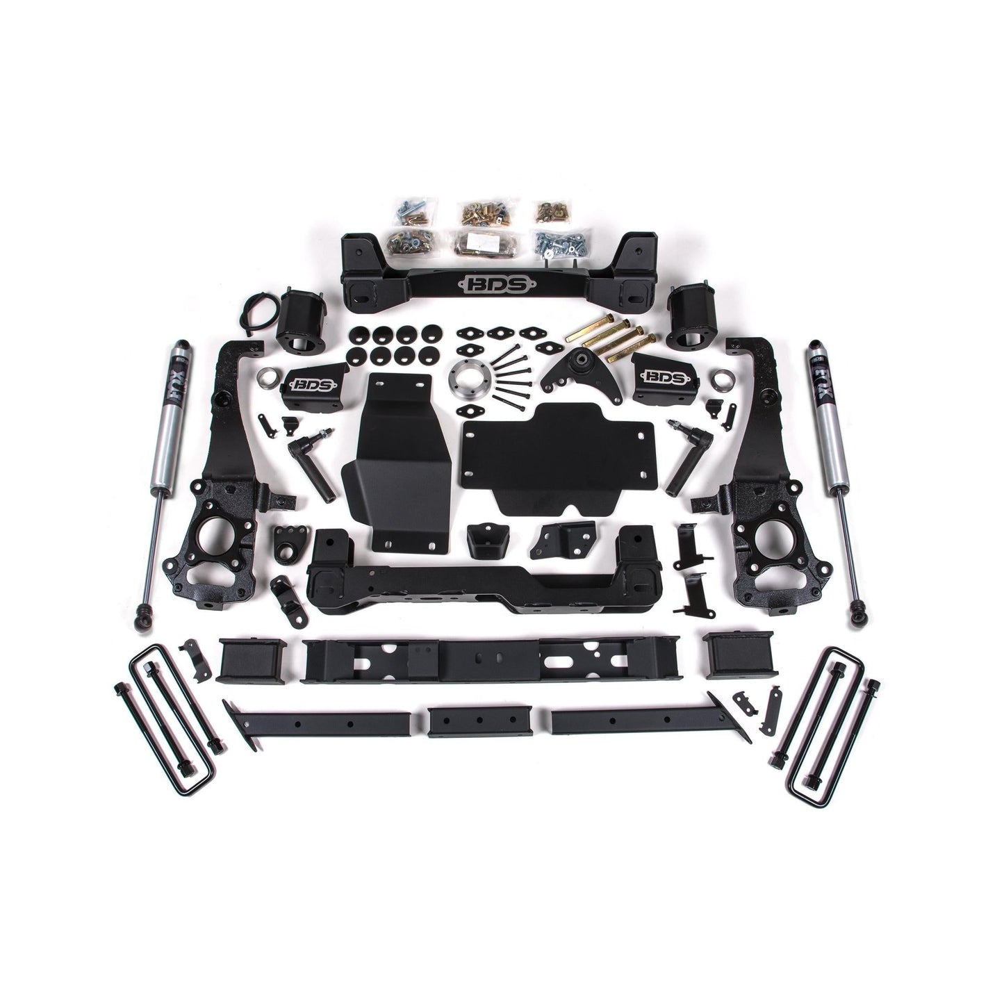 BDS Suspension | 6 Inch Lift Kit Ford Ranger 19-23 4WD Cast Aluminum Knuckle Fox 2.0 Performance Shocks | BDS1547FS