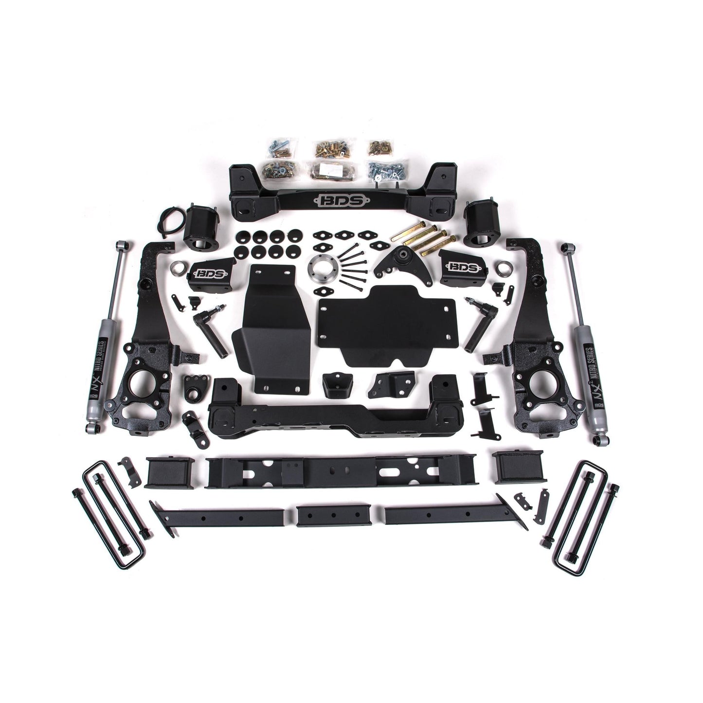 BDS Suspension | 6 Inch Lift Kit Ford Ranger 19-23 4WD Cast Aluminum Knuckle NX2 Nitro Shocks | BDS1547H