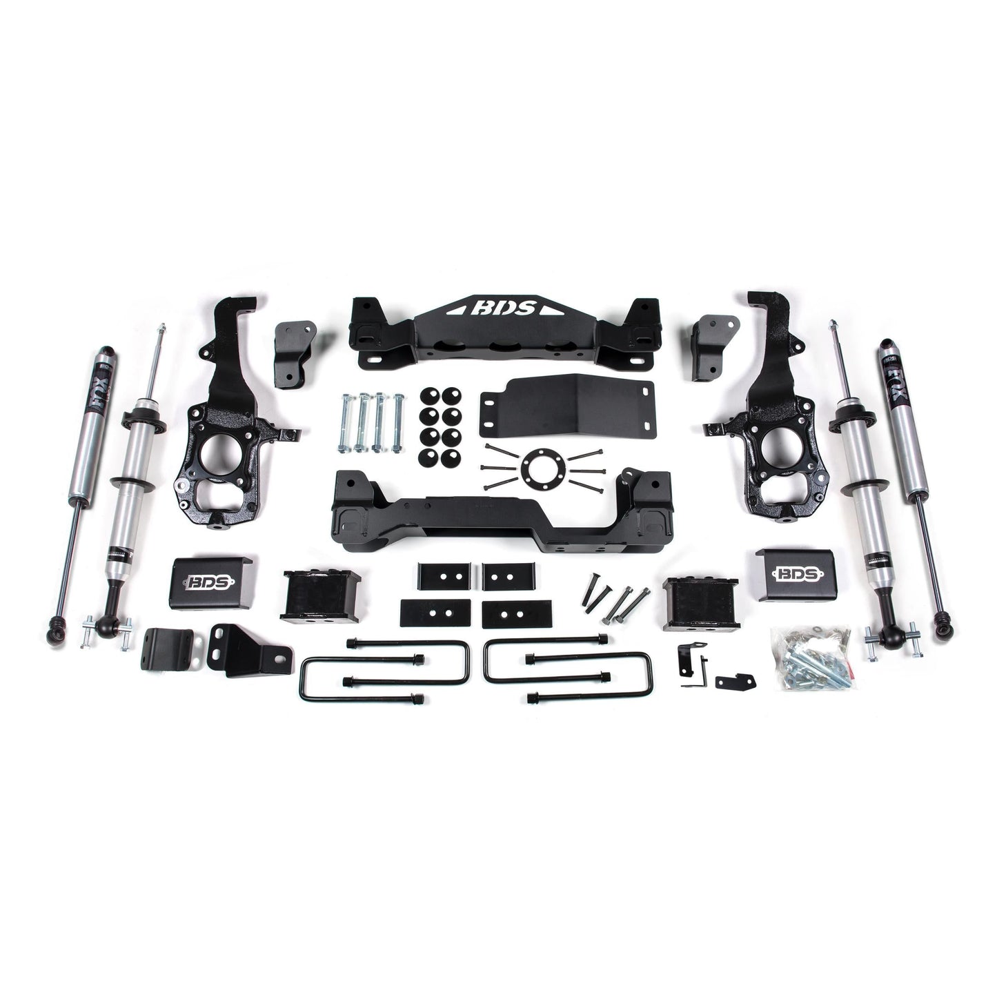 BDS Suspension | 6 Inch Lift Kit FOX 2.0 Strut Ford F150 21-25 4WD 4 Inch Block Kit Fox 2.0 Performance Shocks | BDS1579FSR