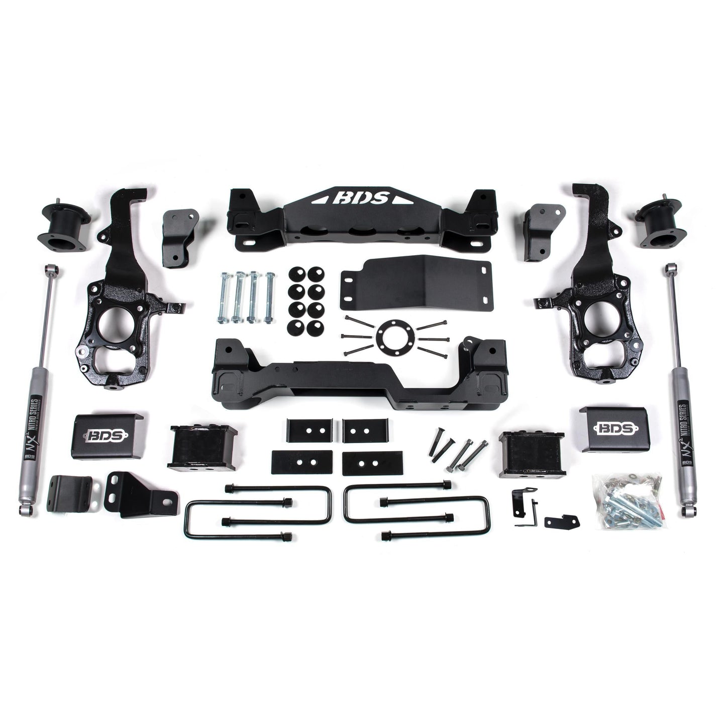BDS Suspension | 6 Inch Lift Kit Ford F150 21-25 4WD 5 Inch Block NX2 Nitro Shocks | BDS1579H