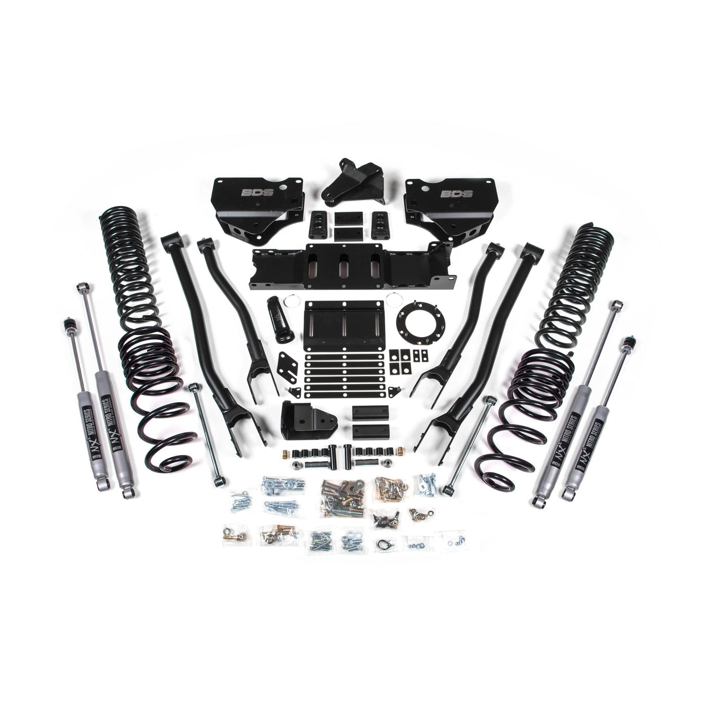 BDS Suspension | 4 Inch Lift Kit w/ 4-Link Ram 2500 19-24 4WD Gas Fox 2.0 Performance Shocks | BDS1675FS