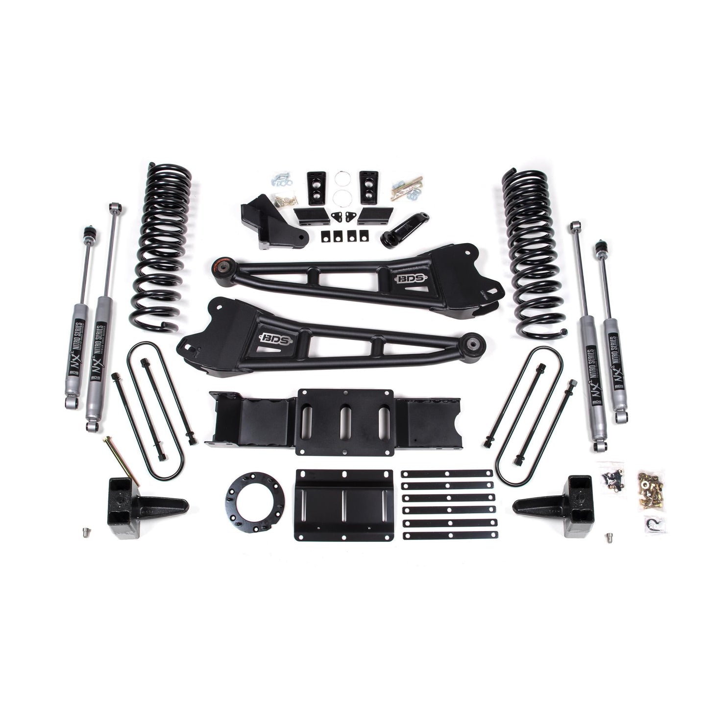 BDS Suspension | 6 Inch Lift Kit w/ Radius Arm Ram 3500 19-24 4WD Diesel No Factory Rear Overload Leaf 6 Bolt Fox 2.0 Performance Shocks | BDS1682FS