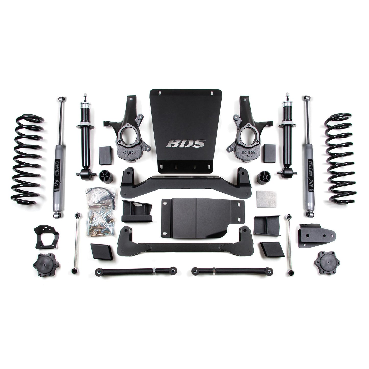 BDS Suspension | 6 Inch Lift Kit Chevy/GMC Avalanche Surburban Tahoe or Yukon 1500 07-14 4WD NX2 Nitro | BDS178H