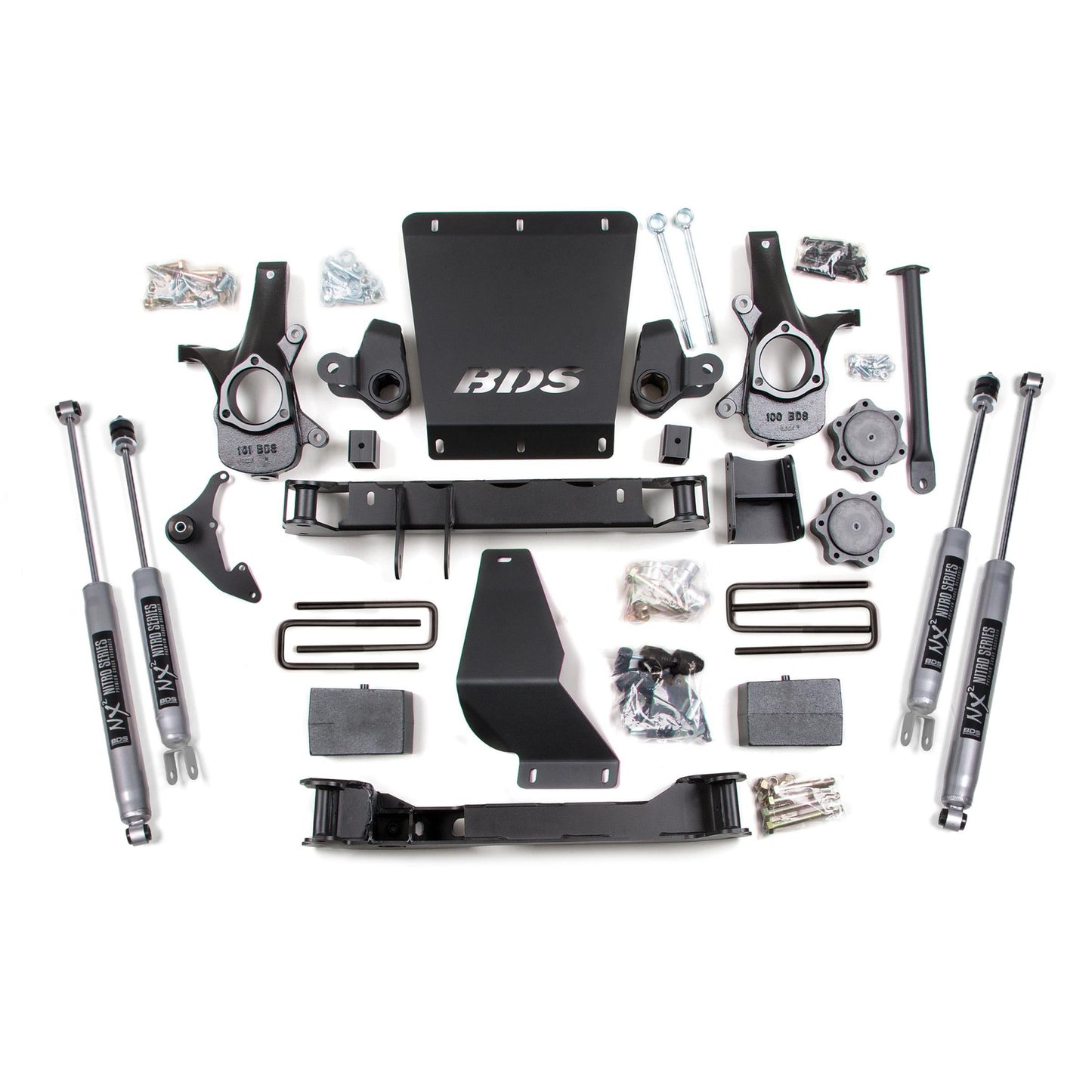 BDS Suspension | 6 Inch Lift Kit Silverado/Sierra 1500 99-06 4WD Block and Add A Leaf Fox 2.0 Performance Shocks | BDS179FS
