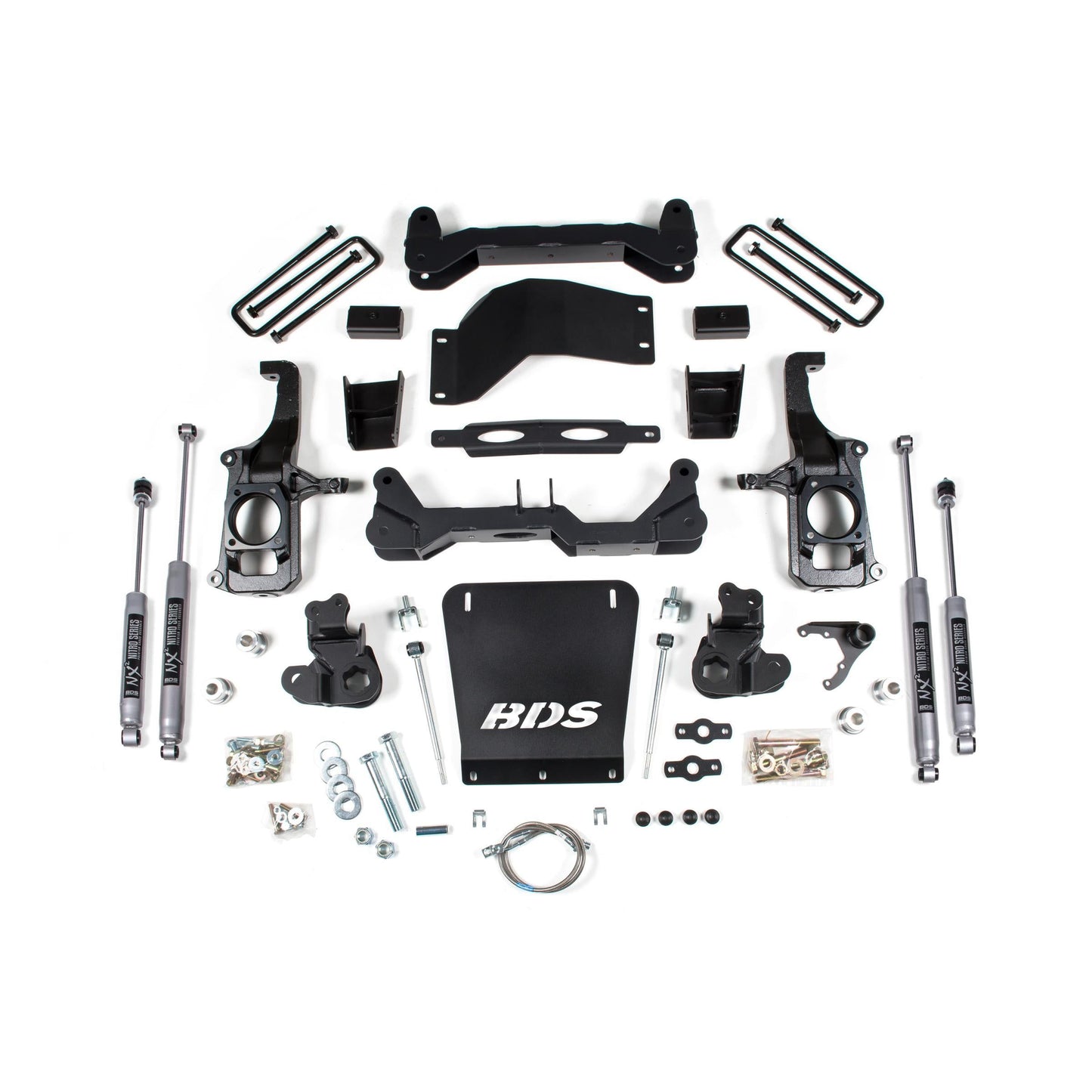 BDS Suspension | 4.5 Inch Lift Kit Silverado/Sierra 2500HD/3500HD 11-19 3 Inch Block Without Overload Fox 2.0 Performance | BDS1819FS