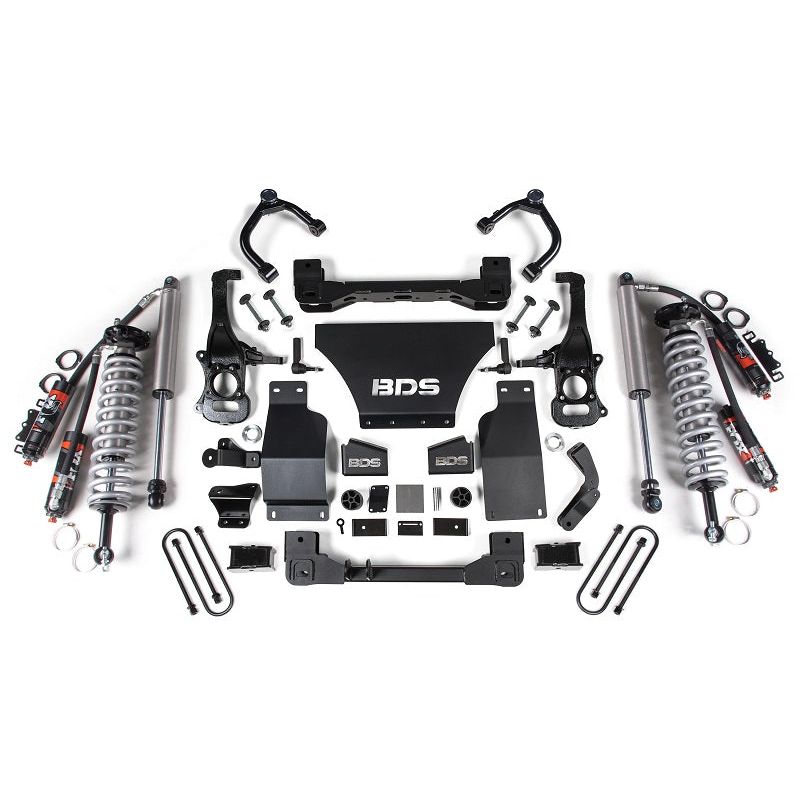 BDS Suspension | 2025 Chevy TB/GMC AT4 1500 4WD 2.5 Inch Suspension Lift Kit V8 Gas 1 Inch Rear Block -Fox 2.5 PES C/O Front Fox 2.5 PES Rear BDS Suspension | BDS1855PES