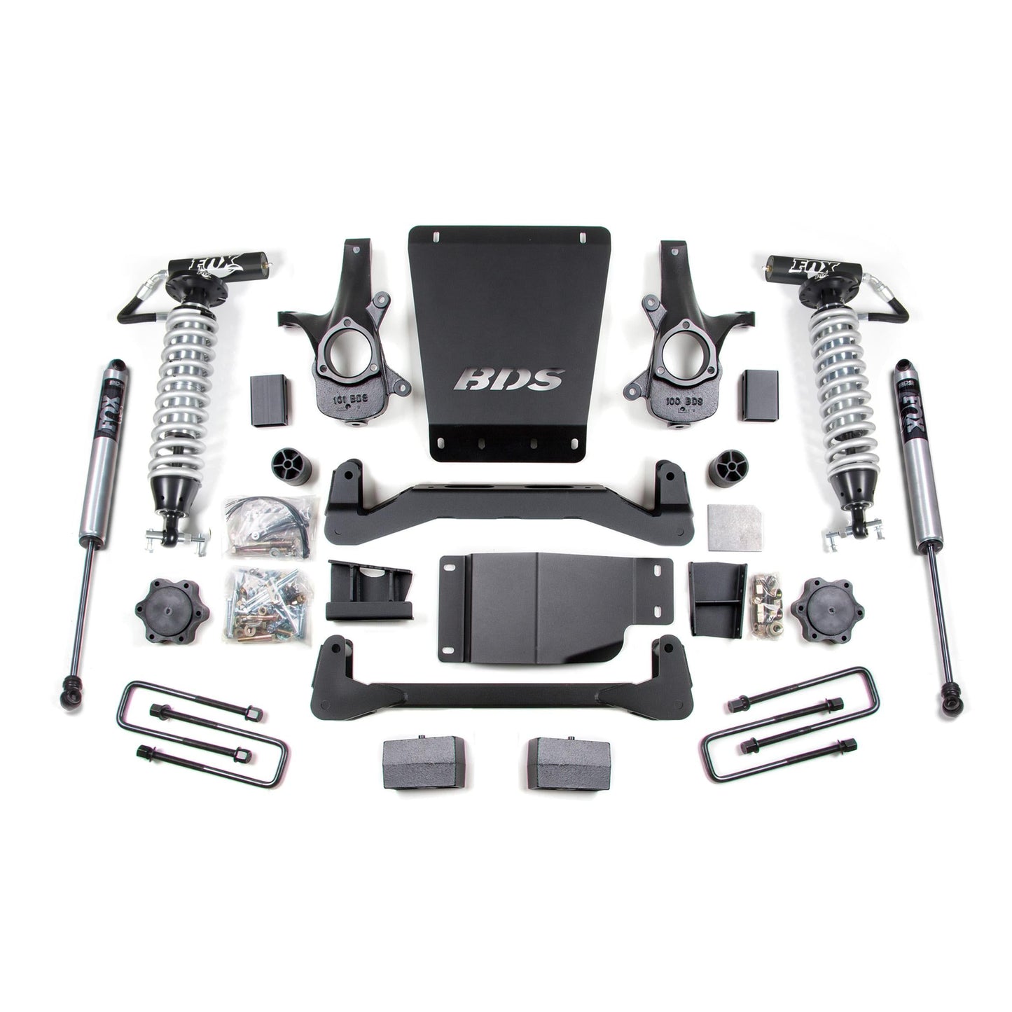 BDS Suspension | 4 Inch Lift Kit FOX 2.5 Coil-Over Silverado/Sierra 1500 07-13 4WD Leaf Springs Fox 2.5 Performance Shocks | BDS185FDSC