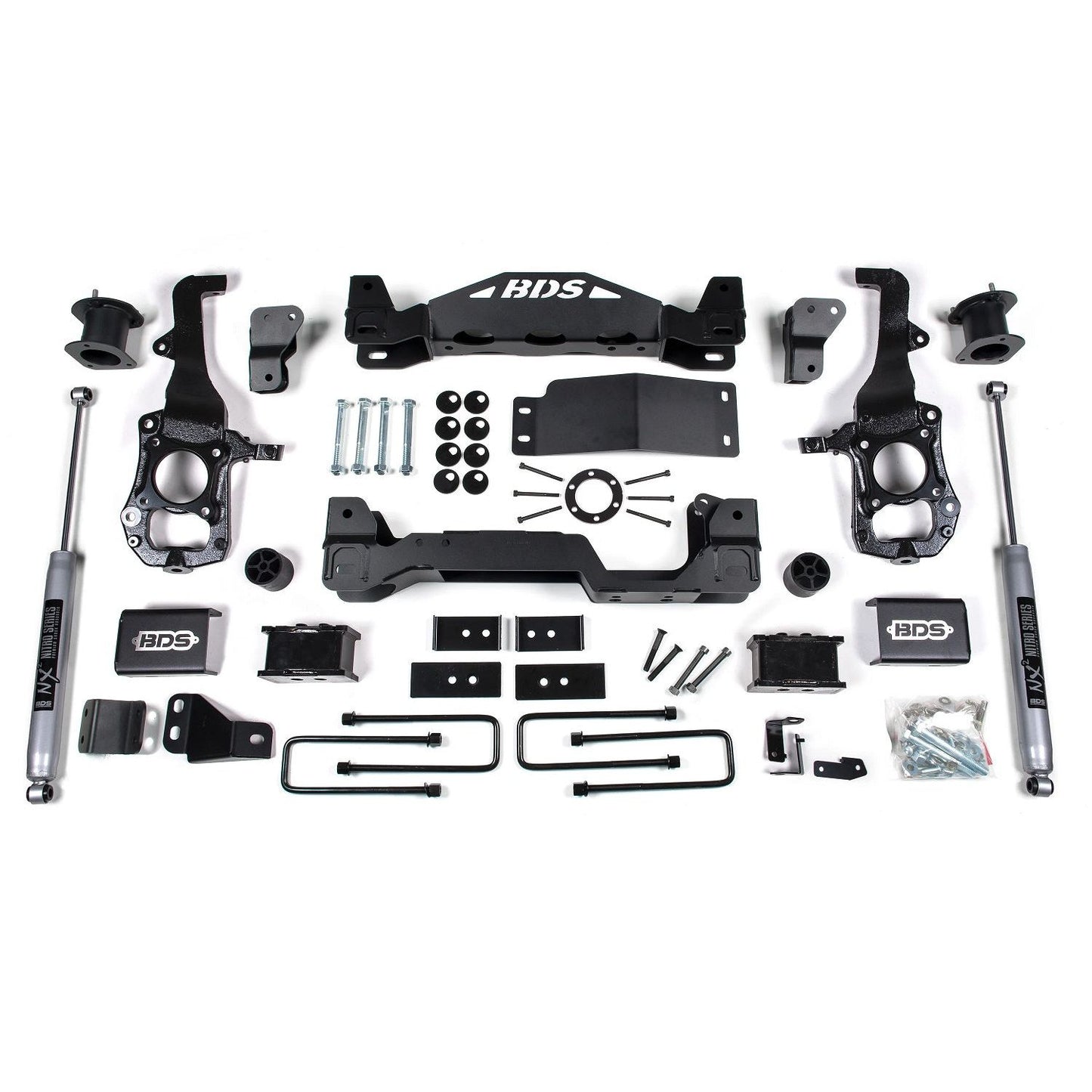 BDS Suspension | 6 Inch Lift Kit Ford F150 21-24 4WD 4 Inch Block NX2 Nitro Shocks | BDS1900H