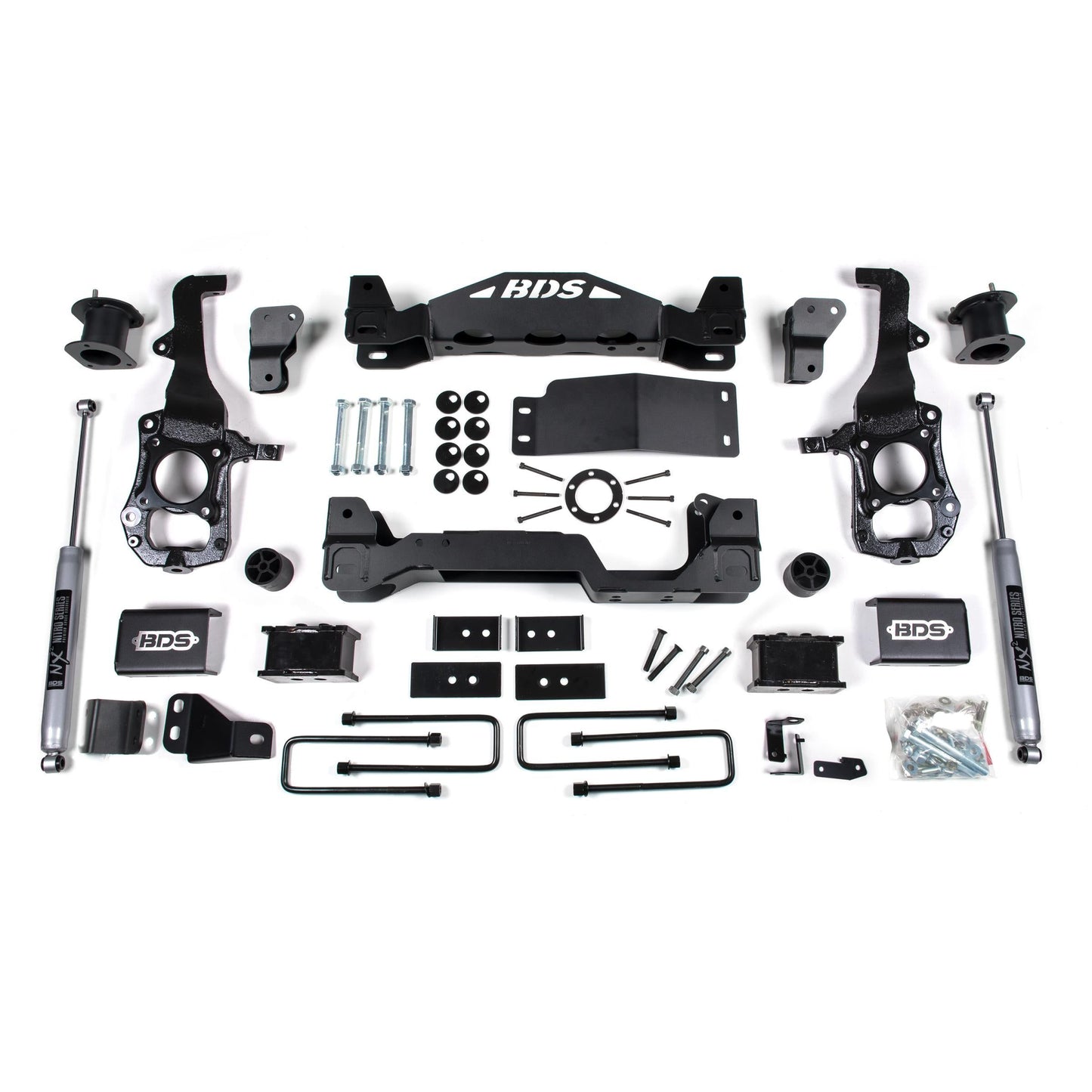 BDS Suspension | 4 Inch Lift Kit Ford F150 21-24 4WD 2 Inch Block Fox 2.0 Performance Shocks | BDS1902FS