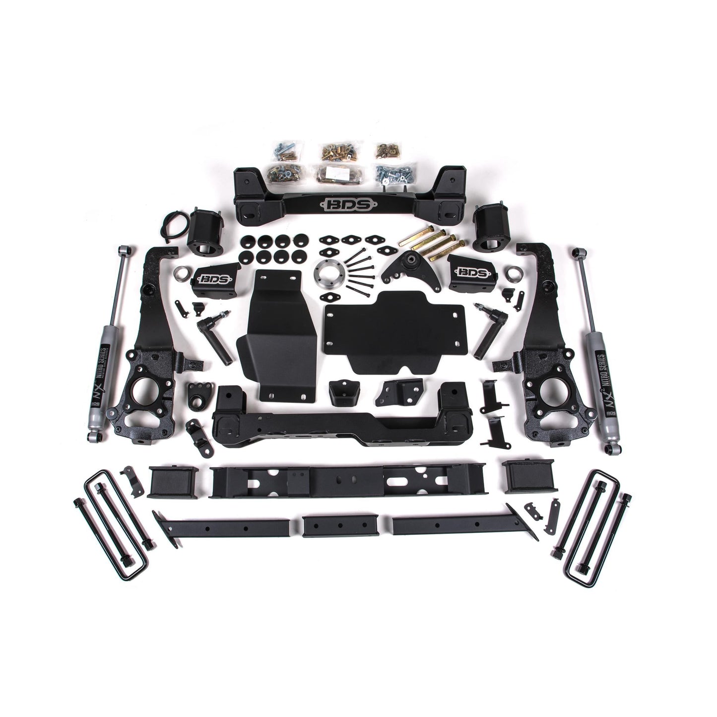 BDS Suspension | 6 Inch Lift Kit Ford Ranger 19-23 4WD Cast Steel Knuckle NX2 Nitro Shocks | BDS1907H