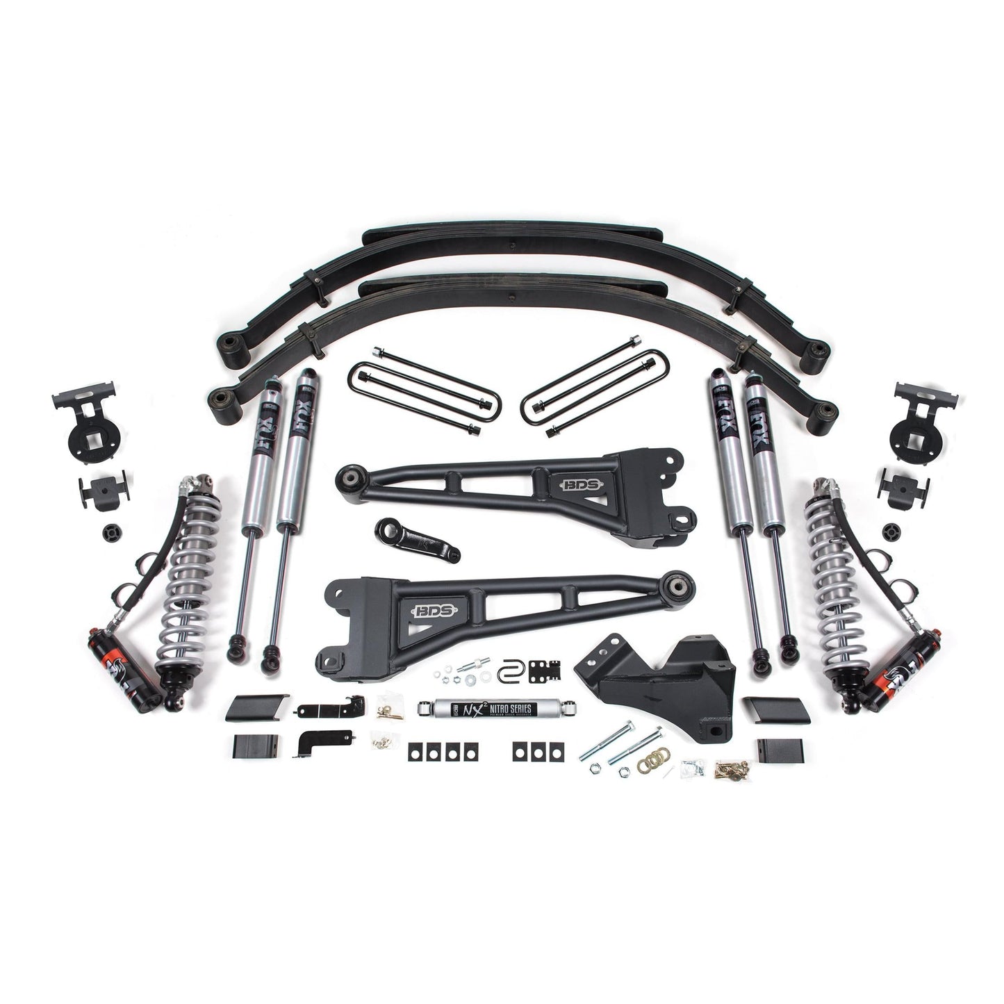 BDS Suspension | 5 Inch Lift Kit w/ Radius Arm FOX 2.5 Coil-Over Conversion Performance Elite Ford F250/F350 Super Duty 23-24 4WD Diesel Leaf Springs 2.0 Performance | BDS2208FPE