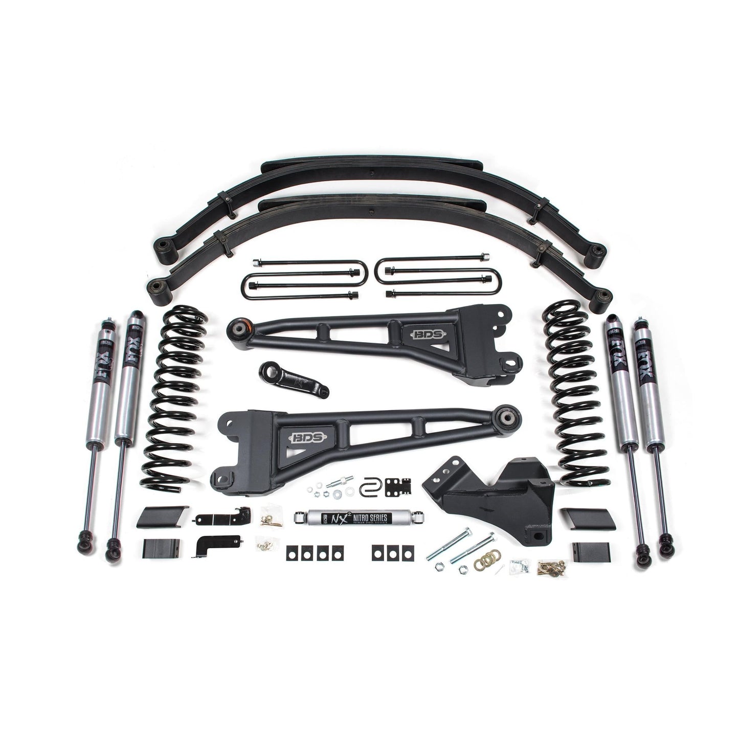 BDS Suspension | 5 Inch Lift Kit w/ Radius Arm Ford F250/F350 Super Duty 23-24 4WD Diesel Leaf Springs Fox 2.0 Performance | BDS2208FS