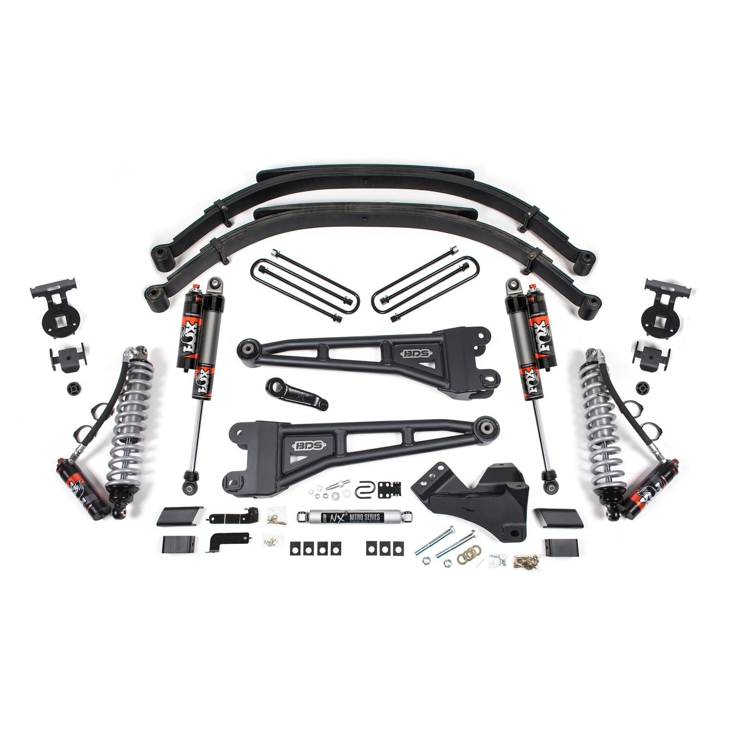 BDS Suspension | 5 Inch Lift Kit w/ Radius Arm FOX 2.5 Coil-Over Conversion Performance Elite Ford F250/F350 Super Duty 23-24 4WD Diesel Leaf Springs 2.5 Performance Elite | BDS2211FPE