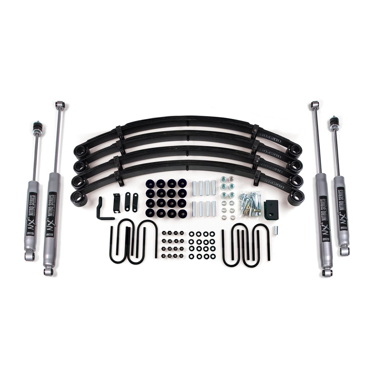 BDS Suspension | 2 Inch Lift Kit Jeep Wrangler YJ 87-95 NX2 Nitro Shocks | BDS408H