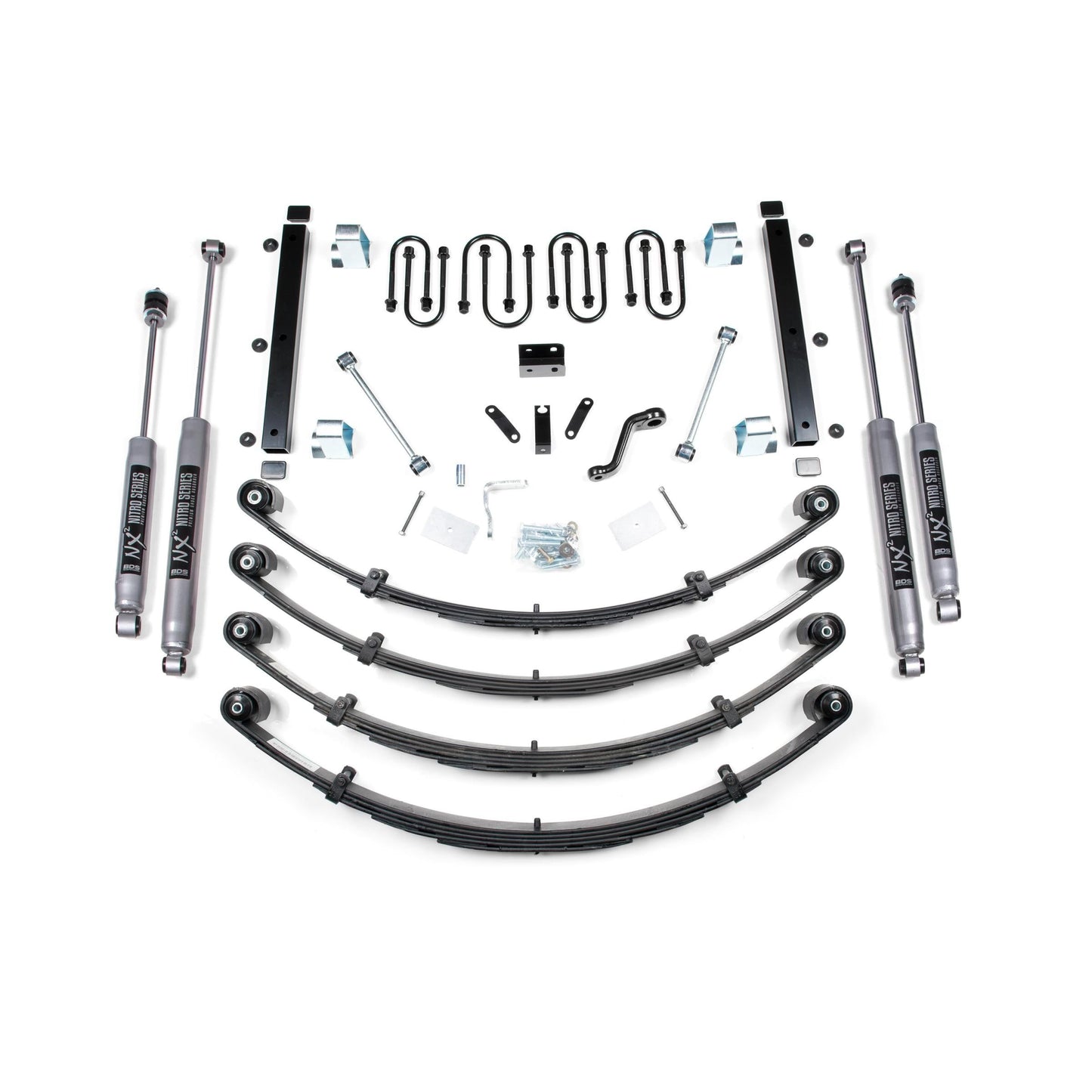 BDS Suspension | 3.5 Inch Lift Kit Jeep Wrangler YJ 87-95 Light Duty Leaf Spring NX2 Nitro | BDS409H