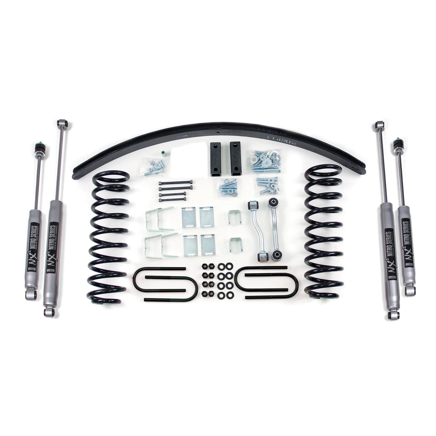 BDS Suspension | 3 Inch Lift Kit Jeep Cherokee XJ 84-01 Dana 35 Block Kit and Add A Leaf NX2 Nitro | BDS431H