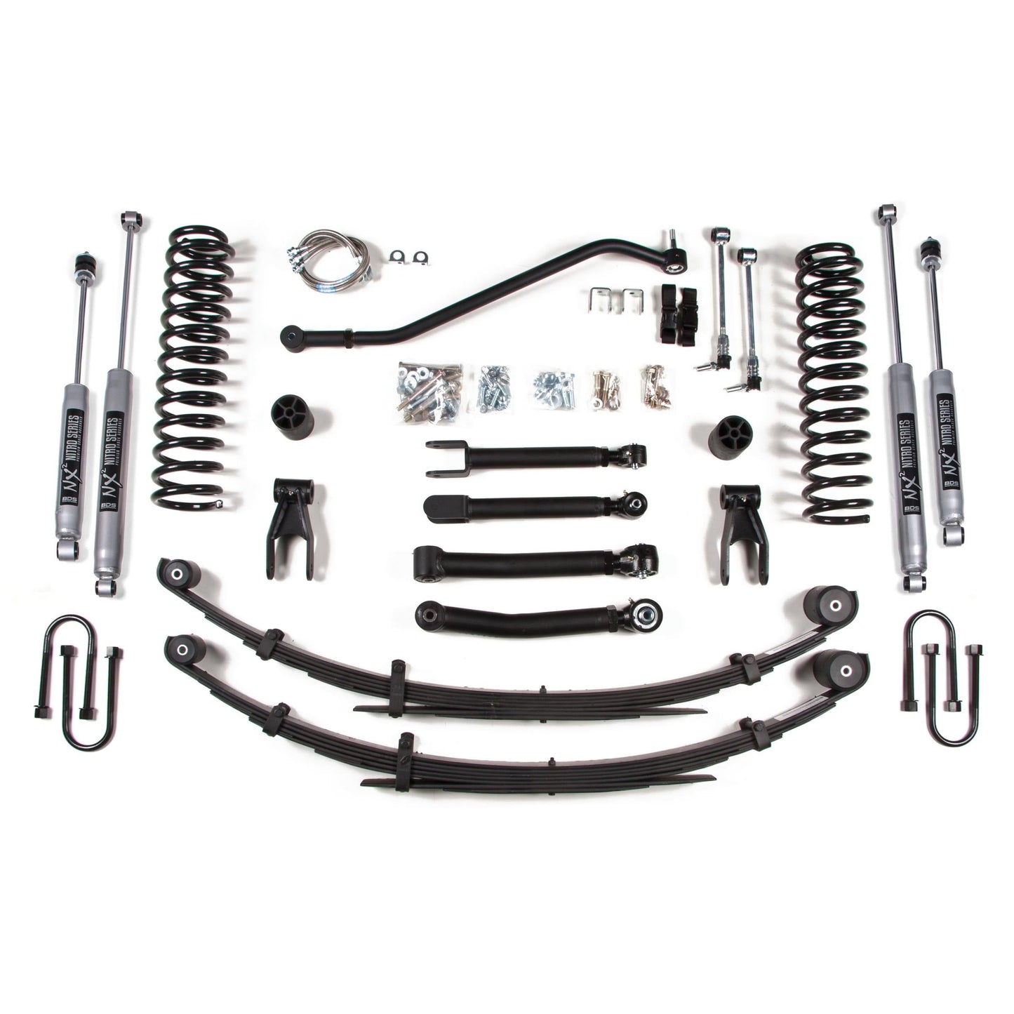 BDS Suspension | 4.5 Inch Lift Kit Jeep Cherokee XJ 84-01 Chrysler 8.25 FOX 2.0 Performance | BDS434FS
