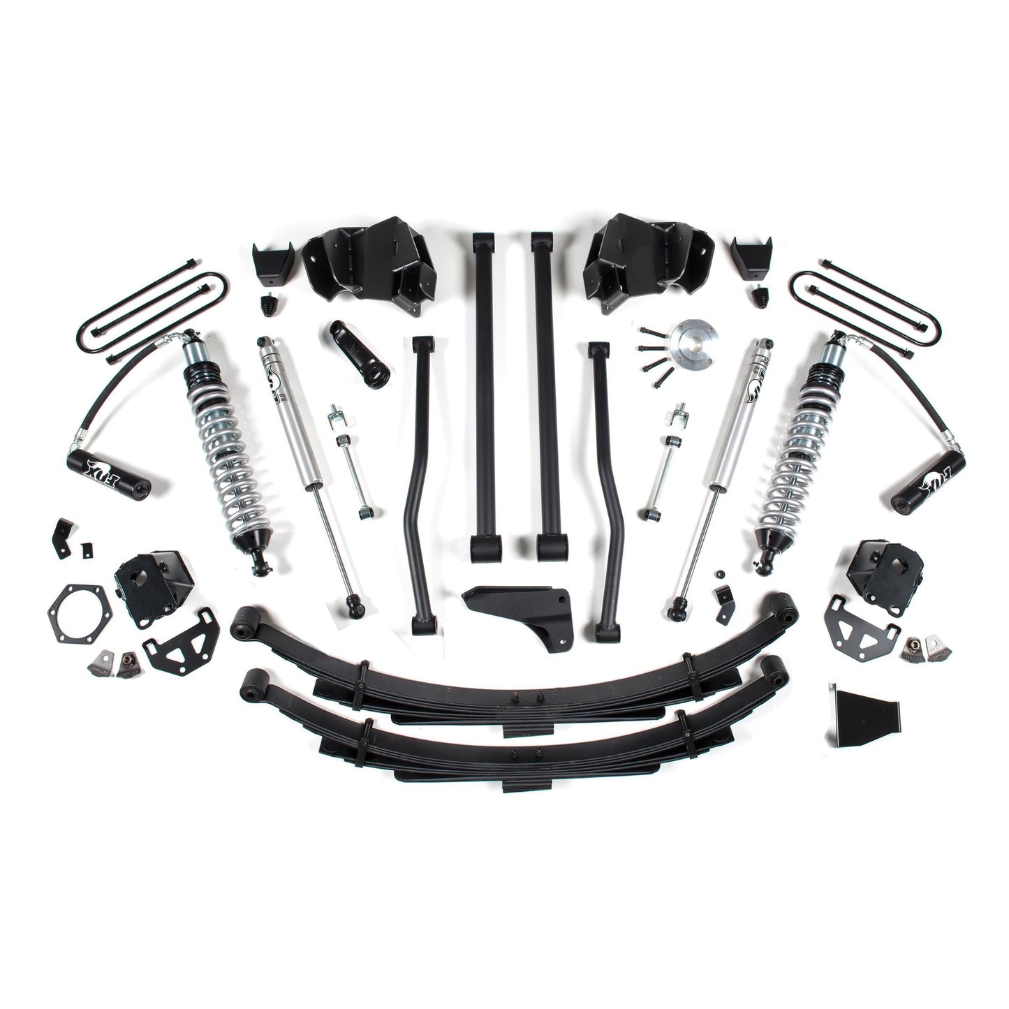 BDS Suspension | 8 Inch Lift Kit 09-13 Ram Coil Over Long Arm w/4 inch Axle Rear Block Kit Diesel With Fox Shocks | BDS632F