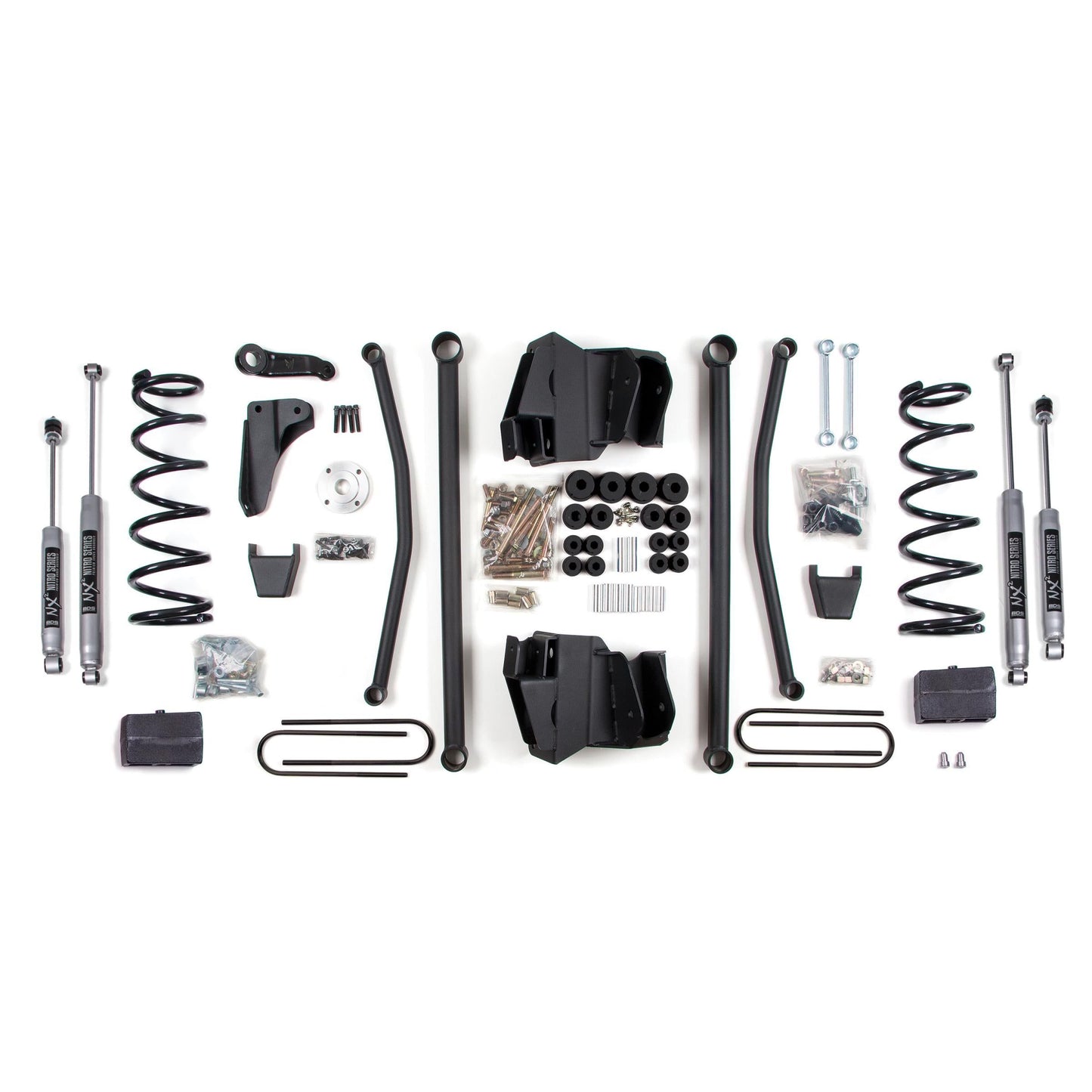 BDS Suspension | 8 Inch Lift Kit Long Arm Dodge Ram 2500/3500 2008 4WD Diesel Automatic Leaf Spring 4 Inch Axle Fox 2.0 Performance | BDS685FS