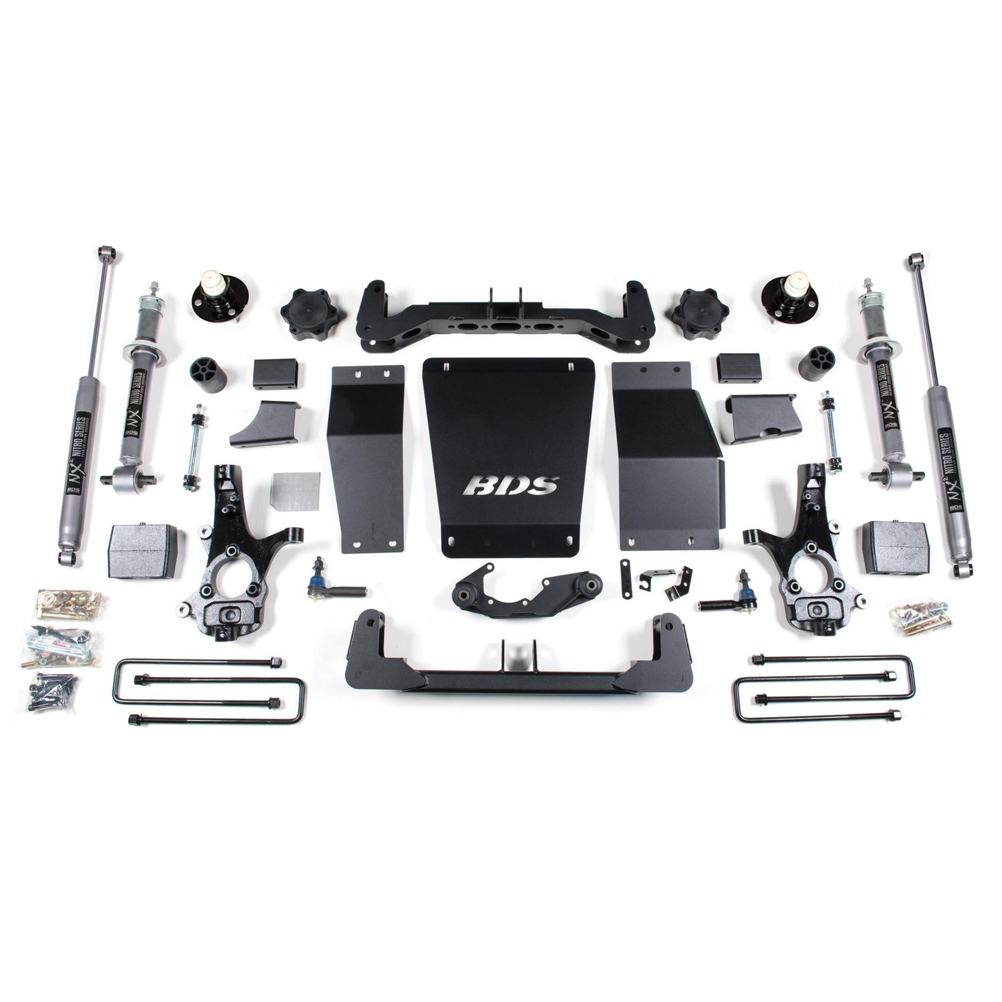 BDS Suspension | 6 Inch Lift Kit Silverado/Sierra 1500 14-18 4WD Aluminum / Stamped Steel Control Arm Block FOX 2.0 Performance | BDS711FS