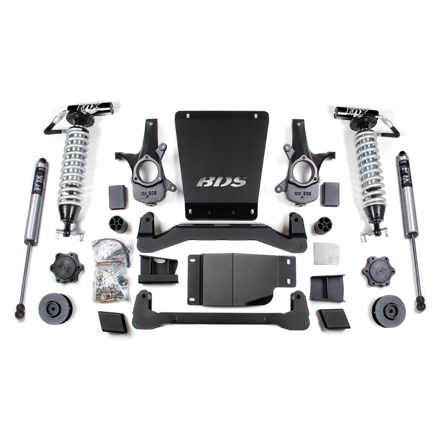 BDS Suspension | 4 Inch Lift Kit FOX 2.5 Coil-Over Avalanche Suburban Tahoe or Yukon 1500 07-14 4WD 3 Inch Lift Coil Spacer Fox 2.5 Performance Shocks | BDS900FDSC