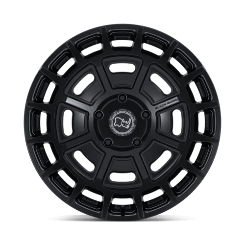 Black Rhino BR404 VOLTAIC Matte Black wheel, off-road upgrade for Rivian R1T, 20x8.5" sizing.