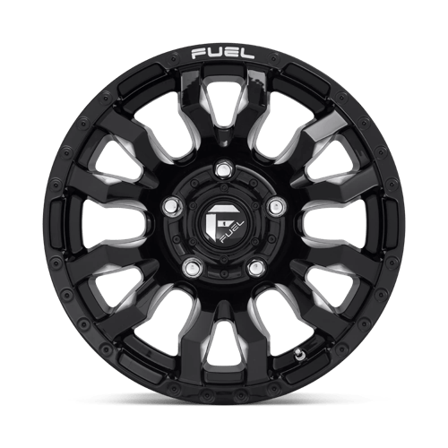 Fuel 1PC D673 BLITZ GLOSS BLACK MILLED