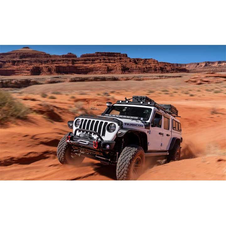 Bushwacker Flat Style Fender Flares for 2022-C Jeep Gladiator - Crew Cab - 10926-07