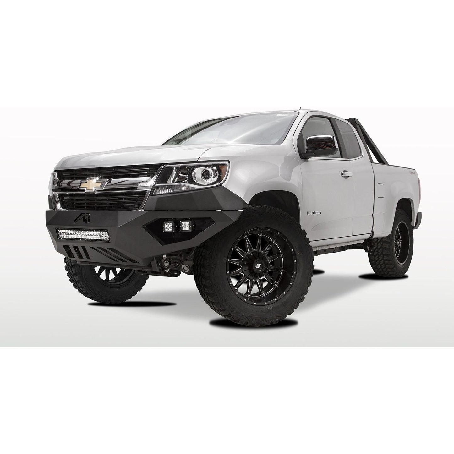 Fab Fours Vengeance Front Bumper 2 Stage Black Powder Coated No Guard l CC15-D3351-1