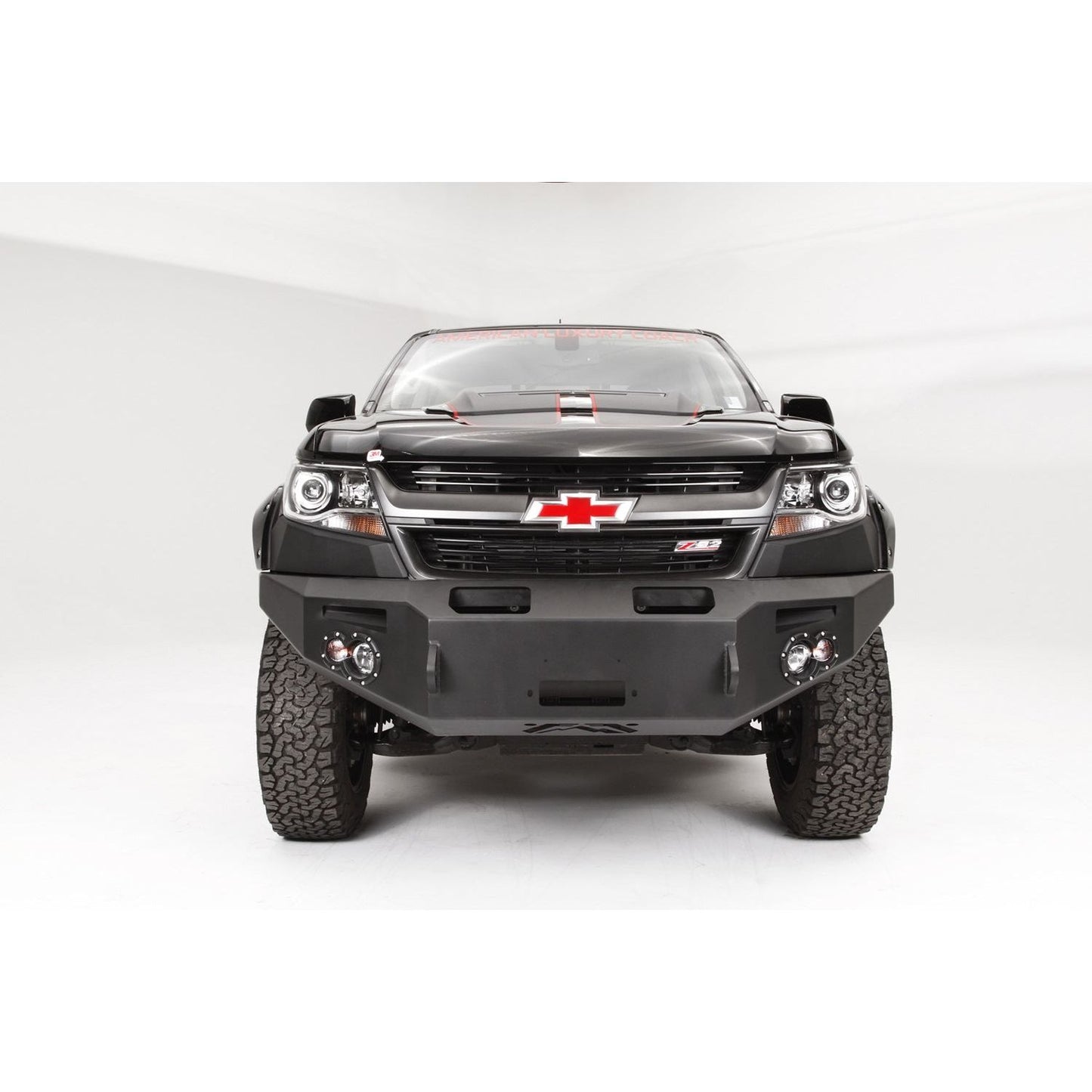 Fab Fours Premium Winch Front Bumper 2 Stage Black Powder Coated w/No Guard l CC15-H3351-1