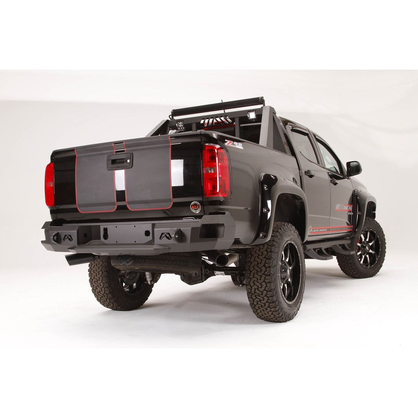 Fab Fours Premium Rear Bumper 2 Stage Black Powder Coated l CC15-W3350-1