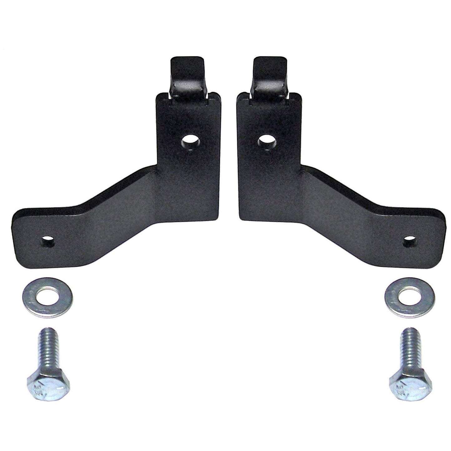 ROCKJOCK 07-18 Wrangler Jk Front Brake Line Relocation Bracket Kit I CE-9807FBLBK
