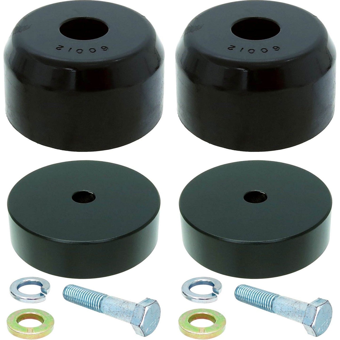 ROCKJOCK 07-18 Wrangler Jk Front Bump Stop Kit I CE-9807FBSK