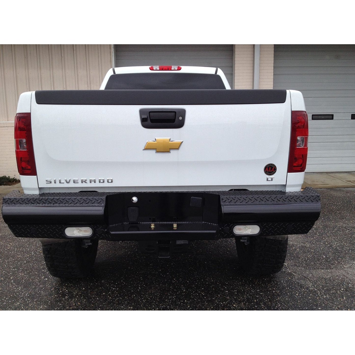 Fab Fours Black Steel Ranch Rear Bumper 2 Stage Black Powder Coated l CH11-T2150-1