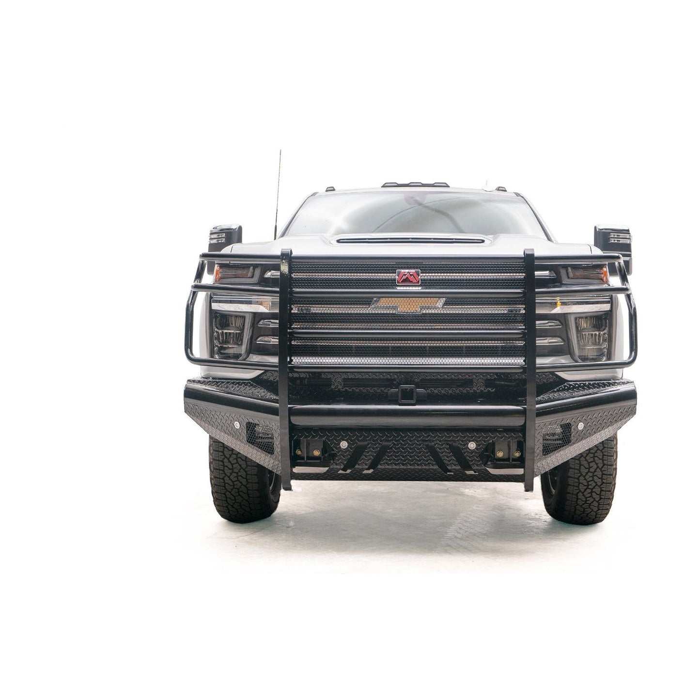 Fab Fours Black Steel Front Ranch Bumper w/Full Guard And Tow Hooks Steel Black l CH20-S4960-1