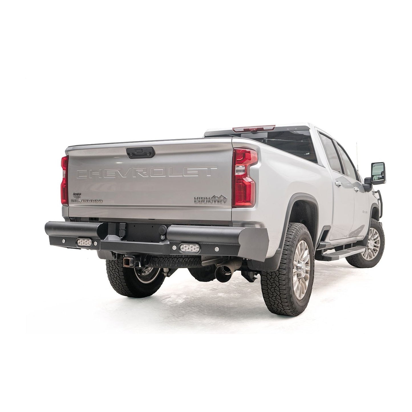 Fab Fours Elite Rear Bumper Steel Matte Black Finish l CH20-U4950-1