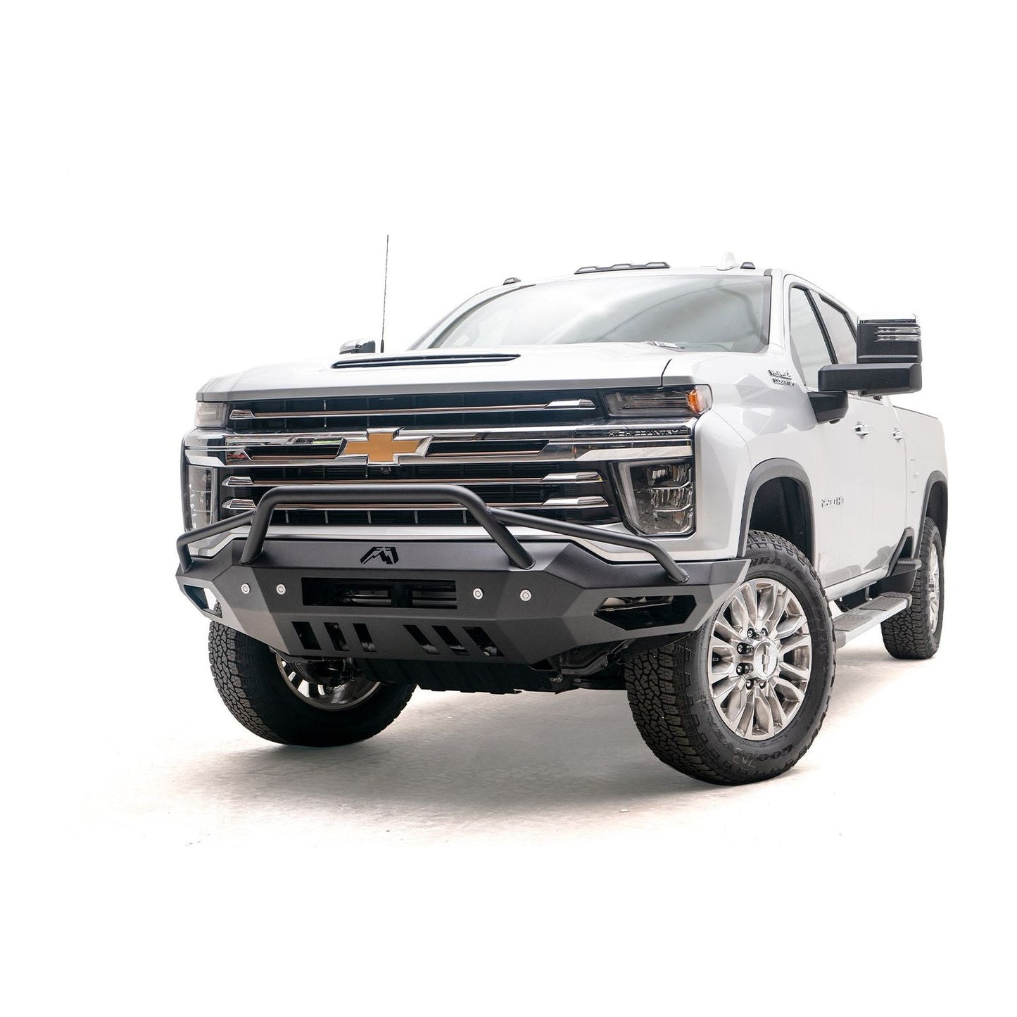 Fab Fours Vengeance Front Bumper 2 Stage Black Powder Coated w/Pre Runner Guard l CH20-V4952-1