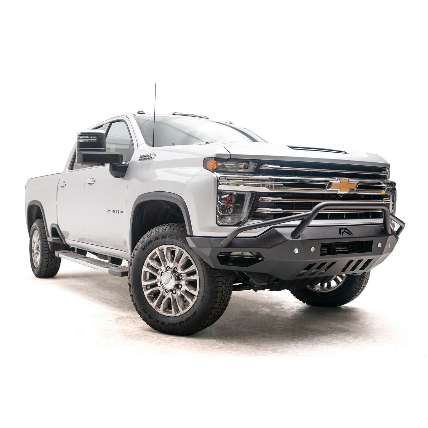 Fab Fours Vengeance Front Bumper 2 Stage Black Powder Coated w/Pre Runner Guard l CH20-V4952-1