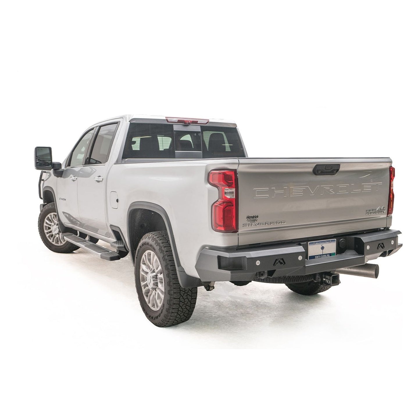 Fab Fours Premium Rear Bumper 2 Stage Black Powder Coat l CH20-W4951-1