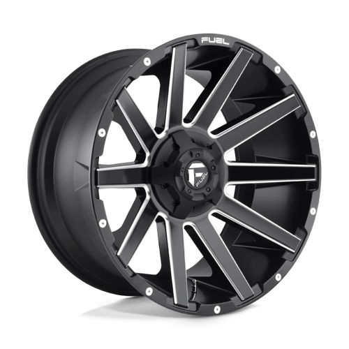 Fuel 1PC D616 CONTRA MATTE BLACK MILLED