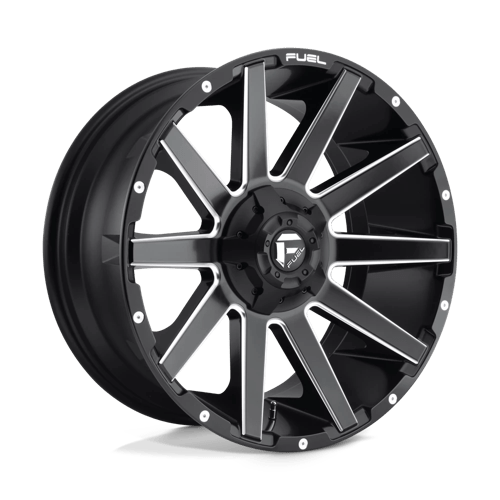 Fuel 1PC D616 CONTRA MATTE BLACK MILLED