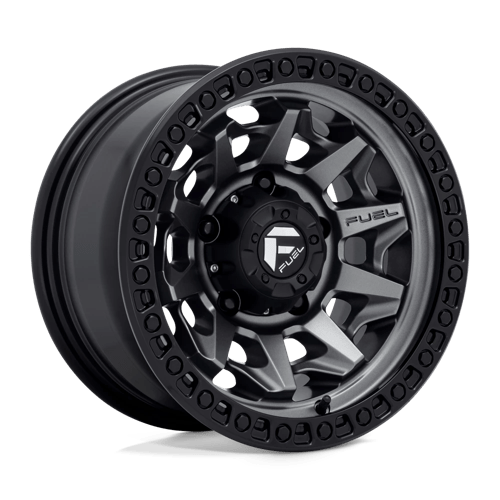 Fuel 1PC D716 COVERT MATTE GUN METAL BLACK BEAD RING