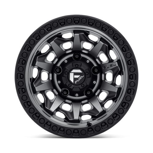 Fuel 1PC D716 COVERT MATTE GUN METAL BLACK BEAD RING