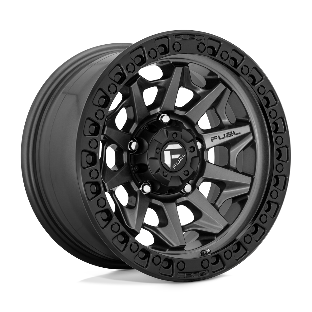 Fuel 1PC D716 COVERT MATTE GUN METAL BLACK BEAD RING
