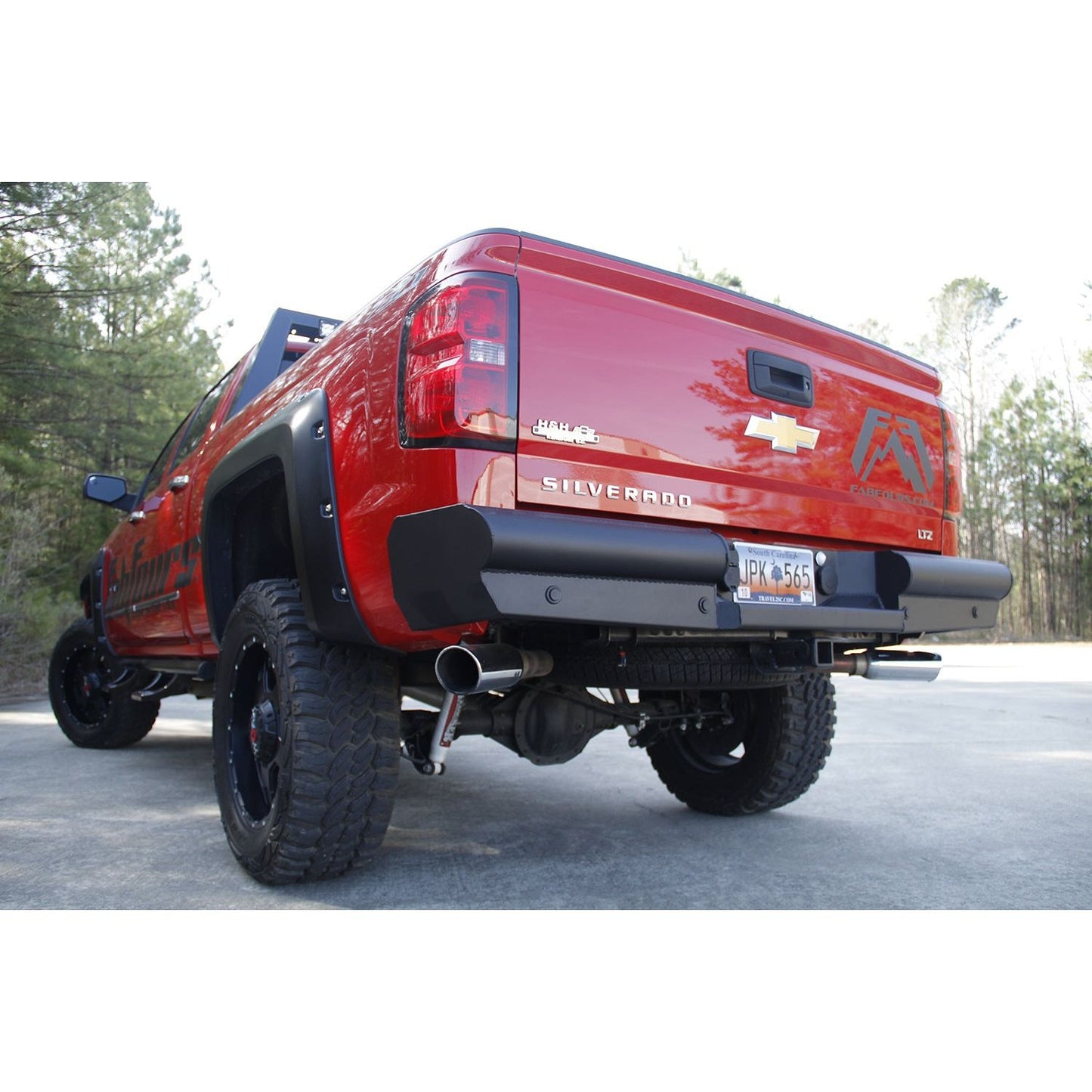 Fab Fours Elite Rear Bumper 2 Stage Black Powder Coated l CS14-U3150-1