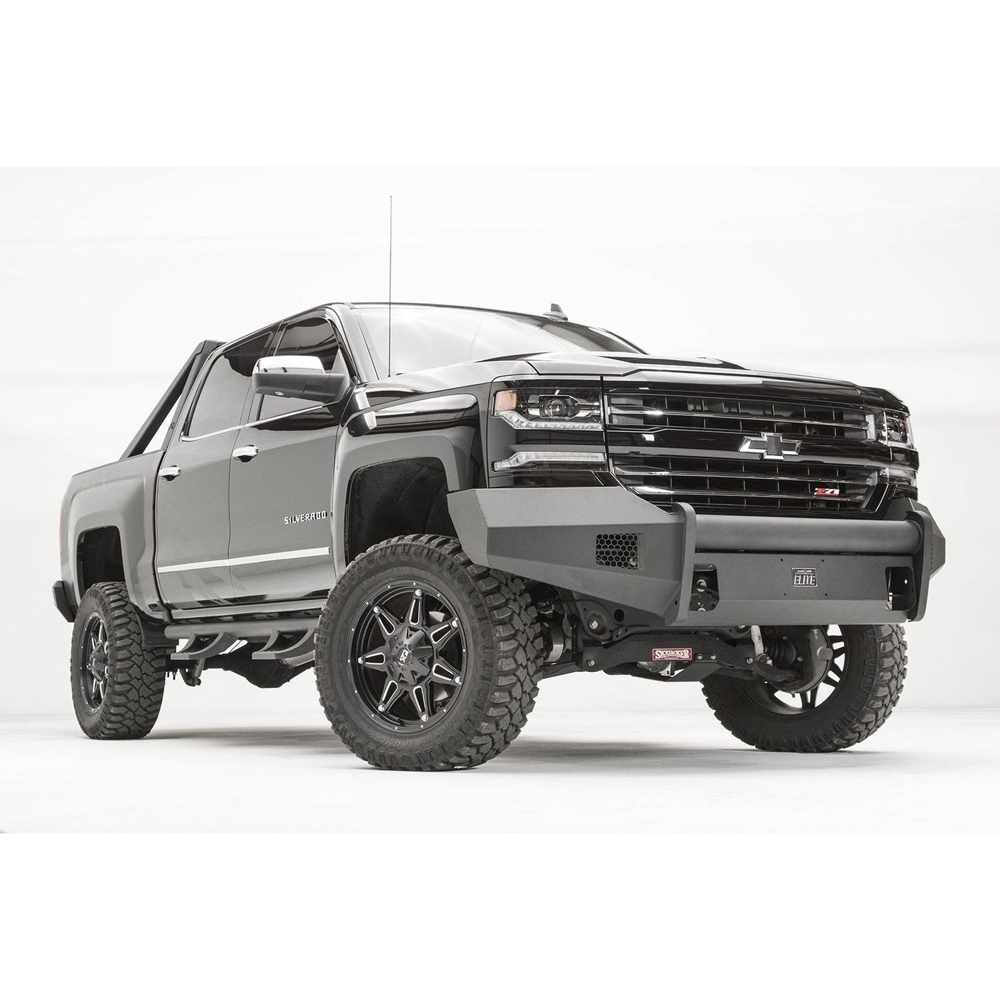 Fab Fours Elite Front Bumper 2 Stage Black Powder Coated w/No Guard l CS16-R3861-1