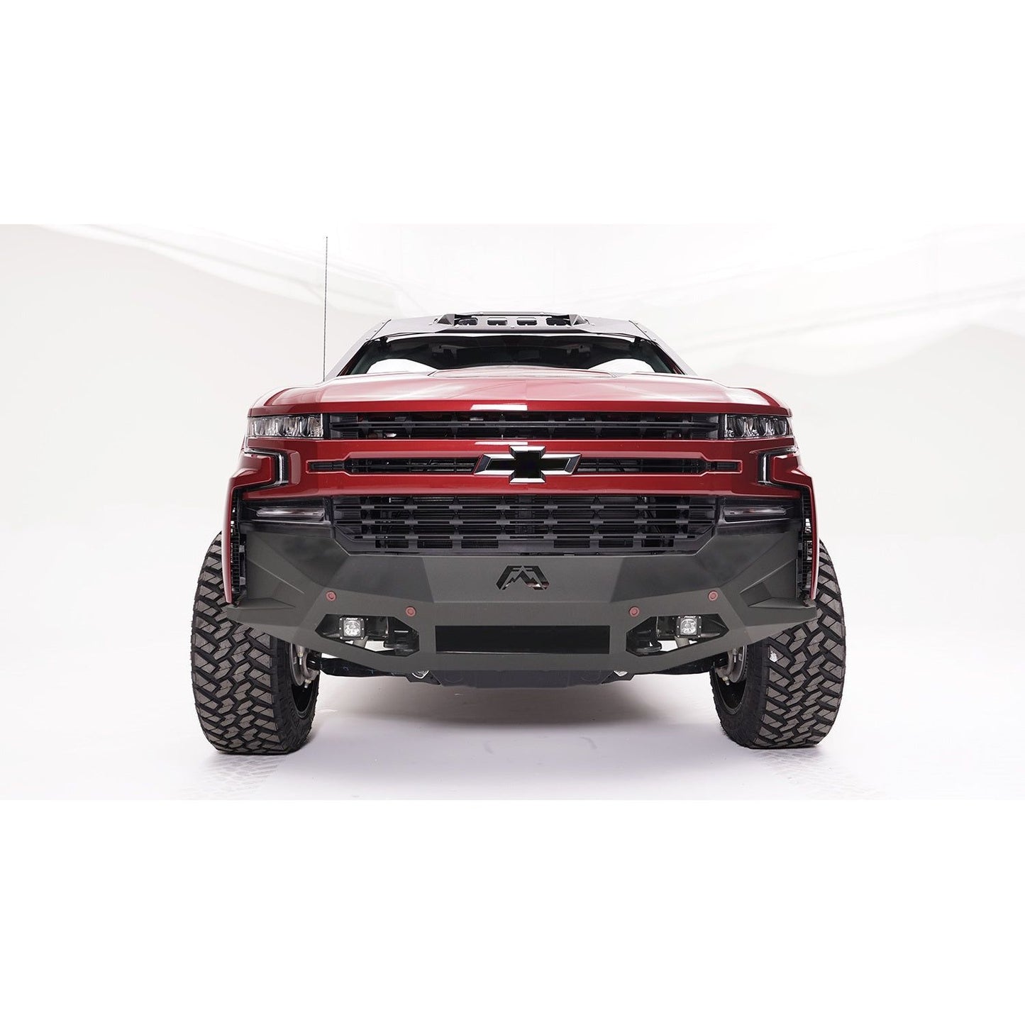 Fab Fours Vengeance Front Bumper 2 Stage Black Powder Coated w/No Guard w/Sensors l CS19-D4051-1