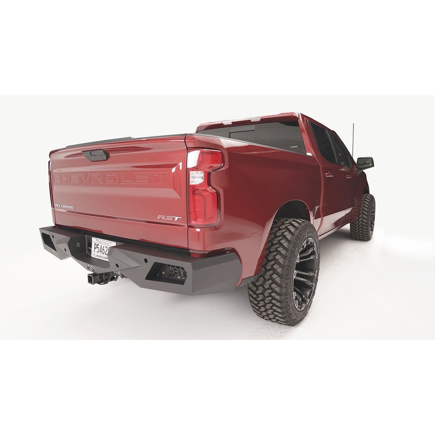 Fab Fours Vengeance Rear Bumper 2 Stage Black Powder Coated w/Sensors l CS19-E4051-1
