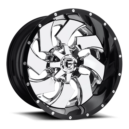 Fuel 2PC D240 CLEAVER CHROME PLATED GLOSS BLACK LIP